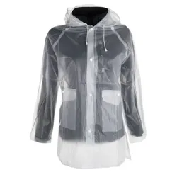 HKM Regenjacke transparent Kinder unisex - transparent - 140