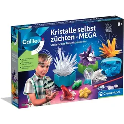 Clementoni Galileo Lab Kristalle selbst züchten Mega, Experimentier-Set, Mineral