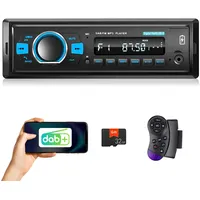 DAB + Autoradio mit Bluetooth 1 Din Digital Media Player Unterstützung FM Radio Auto MP3-Player EQ Steering Wheel ControlUSB/AUX-Eingang/SD/TF-Karte + 32G SD-Karte
