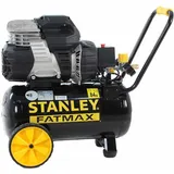 Stanley Kompressor S244/8/24 FMXCM00 - Luftkompressor 8Bar - Druckluft Kompressor mit 24L Tankinhalt - Luftdurchsatz 116L/Min - mit Handgriff - Geräuschpegel 64dB - Schwarz