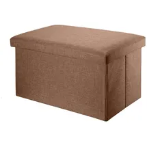 Intirilife Sitzbank Faltbar Bernstein Braun 49 x 30 x 30 cm