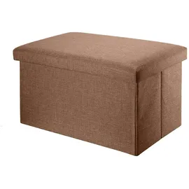 Intirilife Sitzbank Faltbar Bernstein Braun 49 x 30 x 30 cm