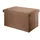 Intirilife Sitzbank Faltbar Bernstein Braun 49 x 30 x 30 cm