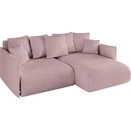 altdecor Ecksofa Cord 2-Sitzer Rosa