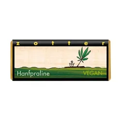 zotter Hanfpraline Schokolade vegan bio