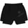 Saysky Herren Pace 2 in 1 Shorts 5 Inc schwarz