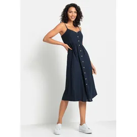 LASCANA Sommerkleid Midikleid Blau 38