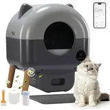 GTPLAYER Katzentoilette 66L Grau