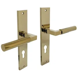 INTERSTEEL Langschildschildgarnitur Baustil Aluminium F3 PZ 72mm