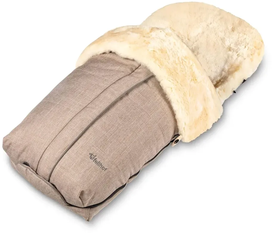 Fellhof Kinderwagenfellsack Cortina / Fußsack, Farben: Dunkelgrau