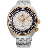 Orient RA-AA0E01S19B Herrenuhr Automatik 44mm 20ATM - Silber/Weiß