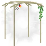 DELUKE® Pergola aus Holz FEOL 1,8x1,97x2,1 Rankhilfe Gartenpergola Rosenbogen