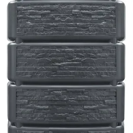 4rain Slim Stone Decor Wandtank 350 l graphitgrau