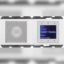 Berker Radio Touch mit Lautsprecher DAB+ Bluetooth K.x polarweiss glänzend 30807009