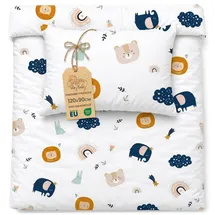 Totsy Baby Kinderbettwäsche Baby Bettwäsche 90x120 cm aus Baumwolle - Kinder Set von Duvet Cover 90 x 120 und Kissenbezug 40x60 cm Junge und mädchen babybettwäsche bettbezug für Kleinkind Oeko-Tex