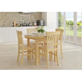 Erst-Holz Runder Tisch 103 x 74,5 x 103 cm beige