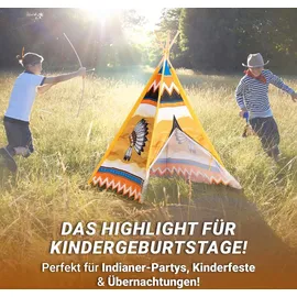 Playfun Tipi Zelt / Kinderspielzelt, Bunt