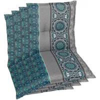 GO-DE Sitzauflage GO-DE, blau, B:50cm H:7cm T:100cm, Polyester, Baumwolle,