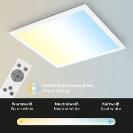 Briloner LED Panel 1 38 cm quadratisch weiß