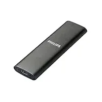 Philips Externe Portable SSD 1 TB - Ultra Slim SATA Ultra Speed USB-C, Lesegeschwindigkeit bis zu 540 MB/s, Aluminium