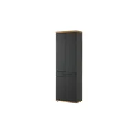 MCA Furniture Garderobenschrank ¦ schwarz ¦ Maße (cm): B: