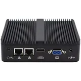 WEIDIAN Industrie PC Lüfterloser Mini PC N100, 16GB RAM 256GB SSD, 2RS232 COM, 2Gigabit LAN, HD+VGA, Win11 Lüfterlos Industrial Fanless Embedded Mini Computer Linux Auto Power On