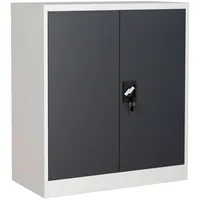 VCM Malivo Aktenschrank 2fach 80 x 40 x 180 schwarz