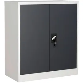 VCM Malivo Aktenschrank 2fach 80 x 40 x 180 schwarz