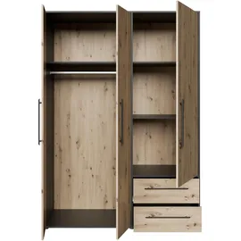 Forte »Mokkaris, OTTOs Choice, TOPSELLER! 3 oder 4 Türen, zeitloses Design« B/H/T ca. 145x200x59cm oder 206x200x59cm, schwarz