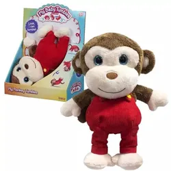 Baby-Affenfigur, die sich rollt