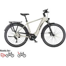 KTM Macina Style 740, Diamant, XL60 - 750Wh, Freilauf, Champagne matt, 28