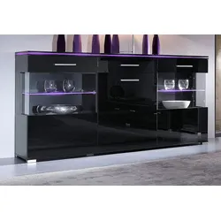Sideboard HÖLTKEMEYER "Show", schwarz, Sideboards, Breite 150 cm