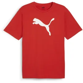Puma teamRISE Logo Baumwolltrikot Herren 01 red/white XL
