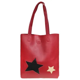 Cham Cham Bauchtasche Shiraz Handtasche "Shiraz" Damentasche aus Lederimitation (Einzeln, einzeln) rot