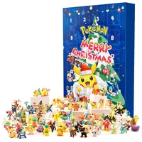 Weihnachts-Adventskalender 2024 für Kinder, Weihnachts-/Feiertags-Adventskalender, Sammlerstück, lustiges Figuren-Set, Adventskalender enthält 24 Puppen (A)