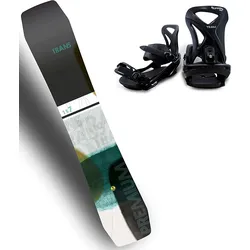TRANS Snowboard »Snowboard Premium men curry«, (Set, 2er-Pack), Inkl. Bindung mit Befestigungsmaterialien TRANS schwarz 157