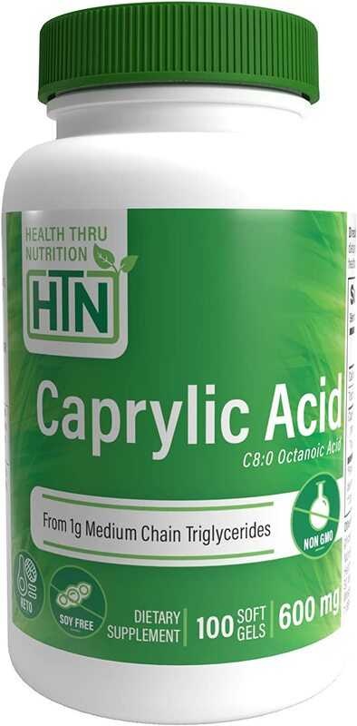 Health Thru Nutrition, Caprylic Acid, 600mg, 100 Weichkapseln