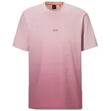 Boss T-Shirt mit Label-Stitching, Violett, L