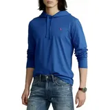 Polo Ralph Lauren Langarmshirt Kapuzen-Langarmshirt Longsleeve Hooded T-shirt Sweatshirt mit Kapuze und Kordelzug, Leicht, weich und angenehm blau XL