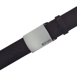 Mustang Koppelgürtel Leder 4 cm schwarz 90