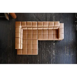 KAWOLA Ecksofa, L-Form rechts oder links Leder verschiedene Farben 321x216 cm braun