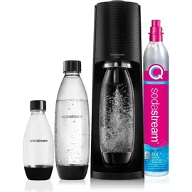 Sodastream Terra black + PET-Flasche 2 l + PET-Flache 1 l + Zylinder