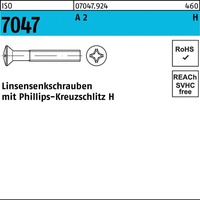 Industrial Quality Supplies ISO 7047 Form C LinsenSenkkopfschraube M6x65