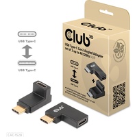 Club 3D USB-Typ-C Gen2 gewinkelte Adapter 2 Stk. bis zu 4K120Hz St./B.