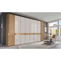 Wiemann Drehtürenschrank Cardiff 393,1 x 236 x 58 cm Braun/Weiß