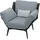 MCW Sessel MCW-L82 Kunstleder 0 x 0 x 0 cm Schwarz mit Kissen