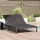 vidaXL Sonnenliege 206 x 62,5 x 74 cm Schwarz