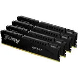 Kingston FURY Beast DDR5 5200MT/s 128GB Kit (4x32GB) CL40 Schwarz KF552C40BBK4-128
