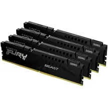 Kingston FURY Beast DDR5 5200MT/s 128GB Kit (4x32GB) CL40 Schwarz KF552C40BBK4-128