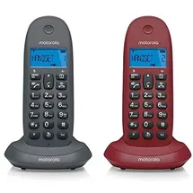 Motorola C1002GW DECT-Telefon, Gegensprechanlage, Rufweiterleitung, LED, ECO-Modus, mute Freisprechen